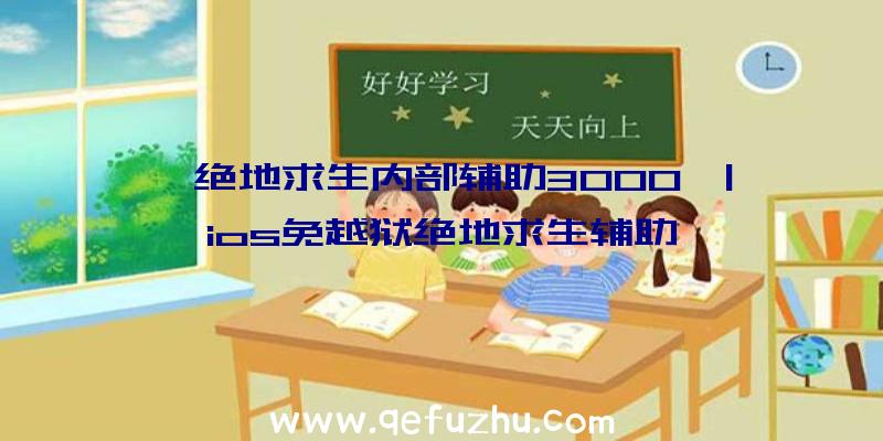 「绝地求生内部辅助3000」|ios免越狱绝地求生辅助